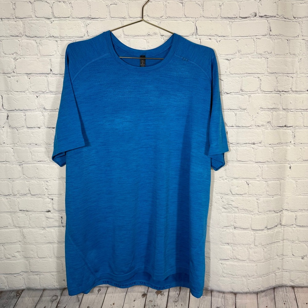 Lululemon Metal Vent Tech Short Sleeve 2.0 Blue XXL‎ Mens Athletic Shirt